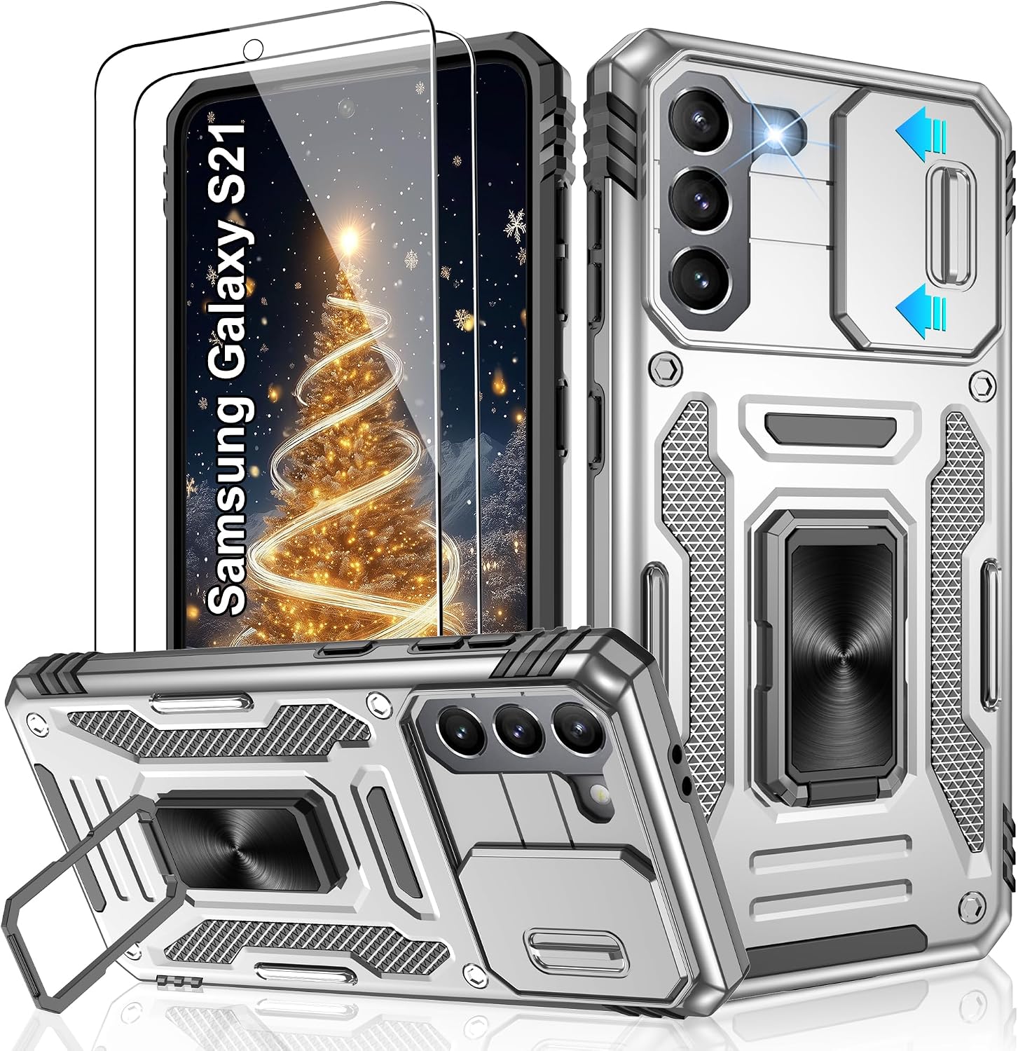 Detalle de Jshru Samsung S21 case with screen protector
