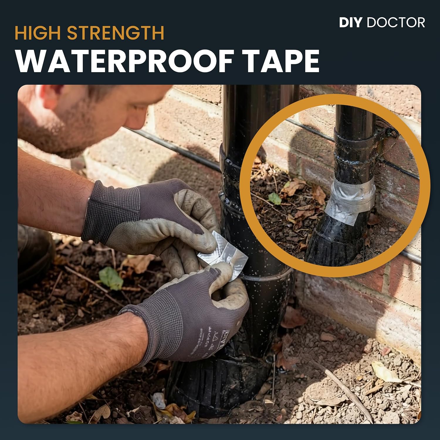 Detalle 2 de DIY Doctor Waterproof Tape 50mm x 5m roof sealant tape