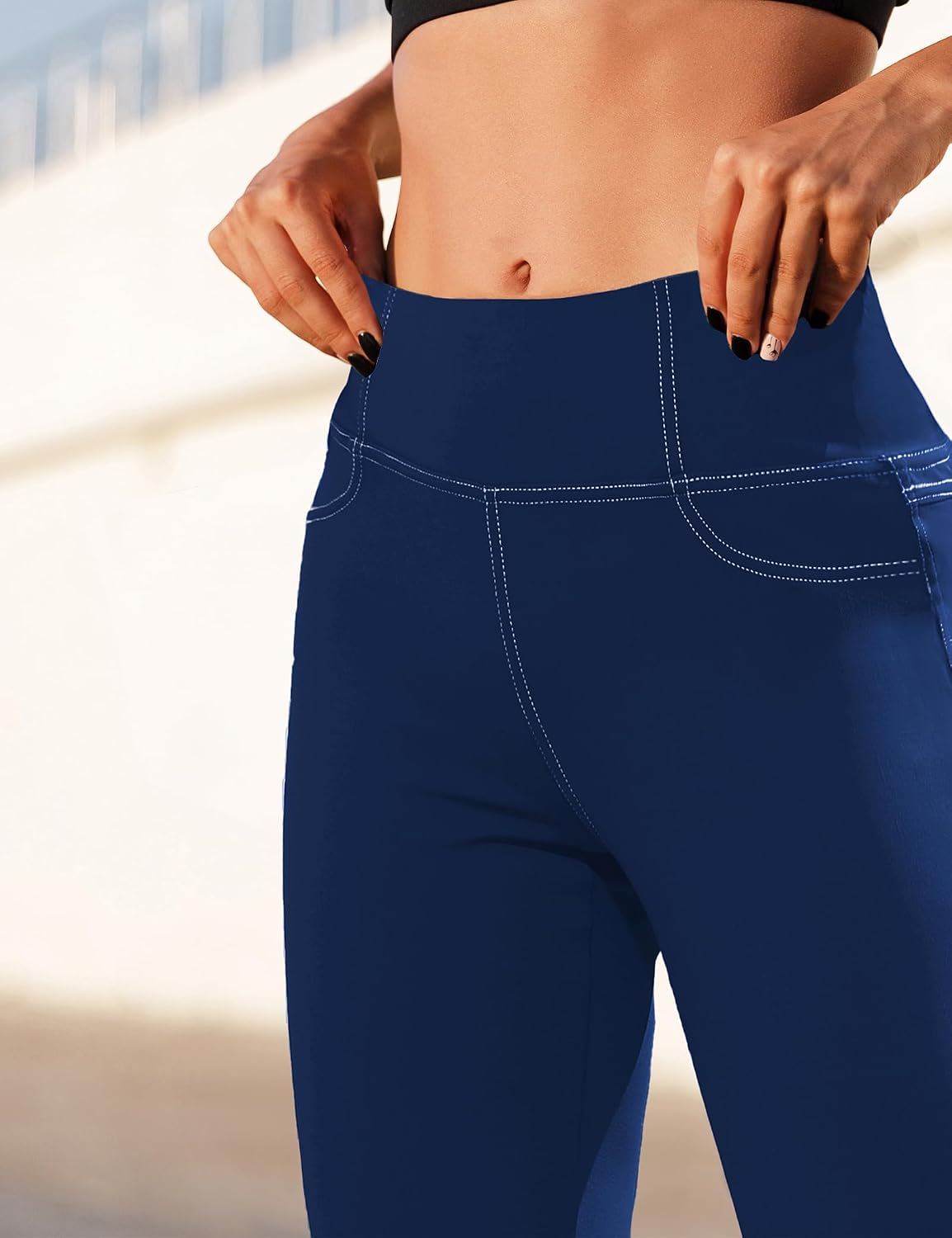 Detalle de VOOVEEYA Women's Leggings, High-Waisted