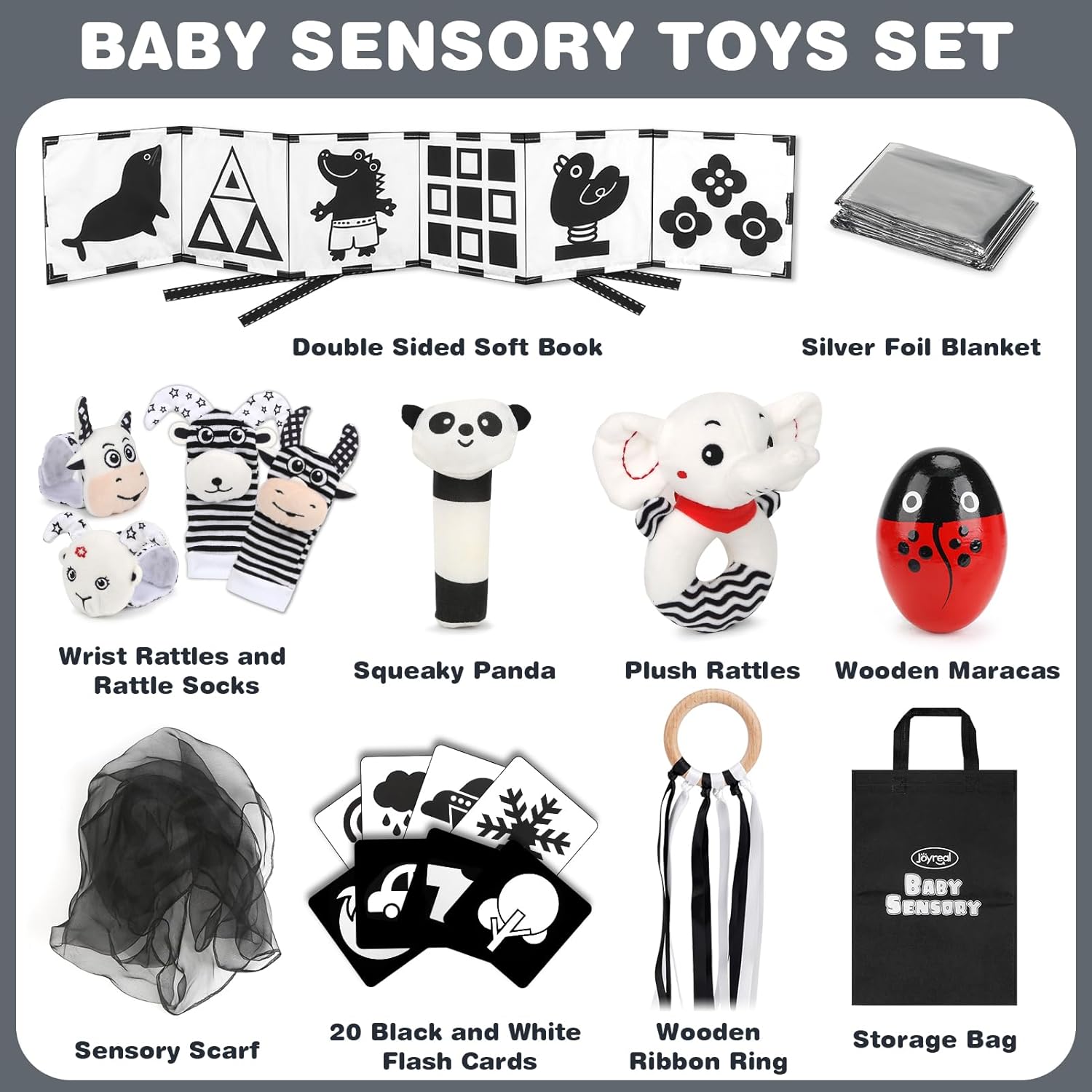 Thumbnail 1 de Joyreal Baby Sensory Toys 13 pcs