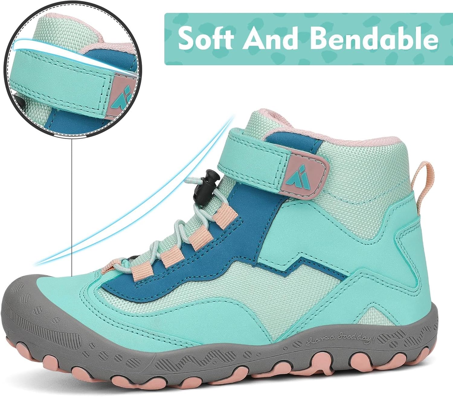 Thumbnail 2 de Mishansha Kinder Wanderschuhe rutschfest Leicht Trekking Wanderstiefel für Jungen Mädchen – Gr. 24–38