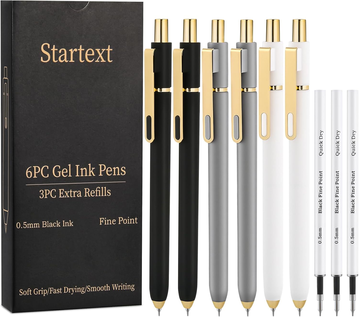 Detalle de Startext Gel Pens, 0.5 mm Fine Point