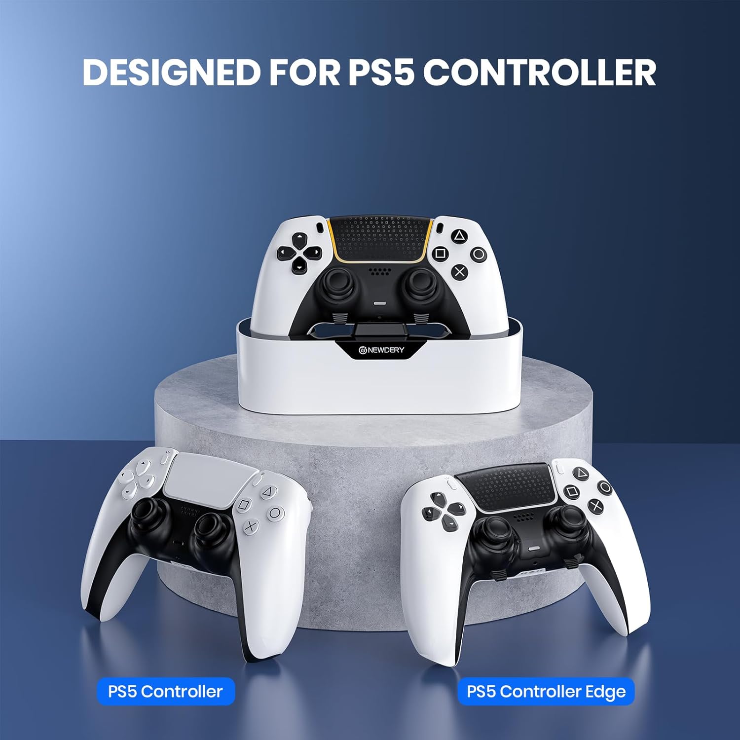 Thumbnail 3 de NEWDERY PS5 Controller Charger Station — Fast Charge