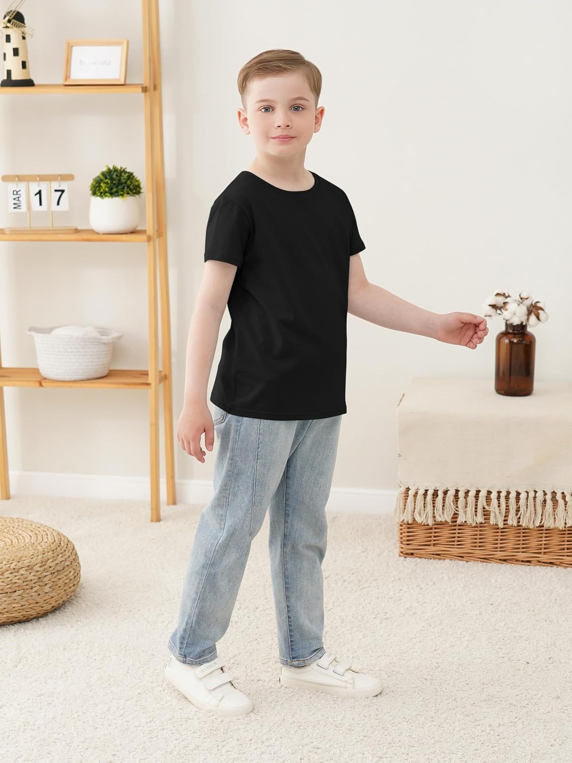 Detalle 1 de Boys' Cotton T-Shirts, 5-Pack