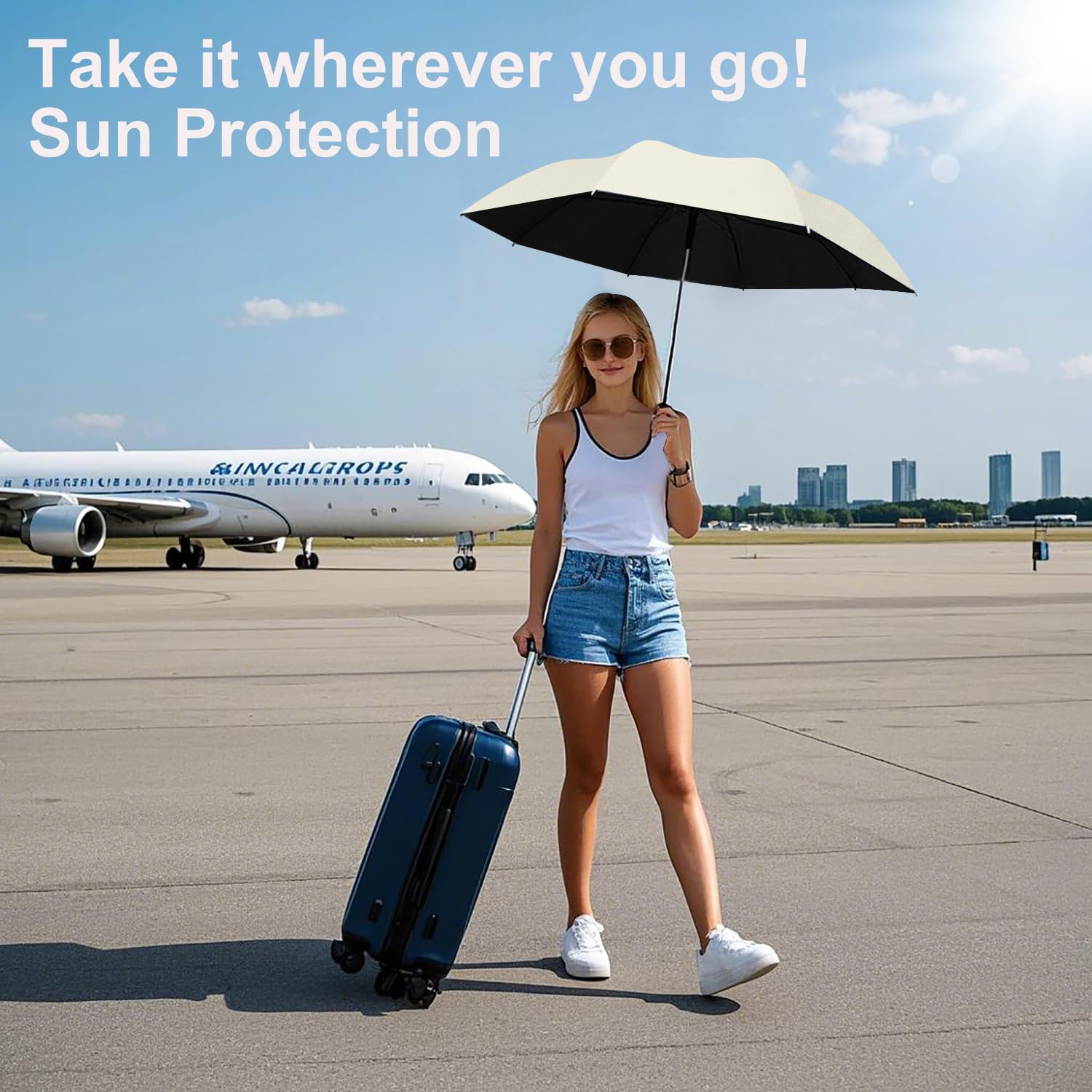 Thumbnail 6 de BAODINI mini travel sun umbrella UPF 50+