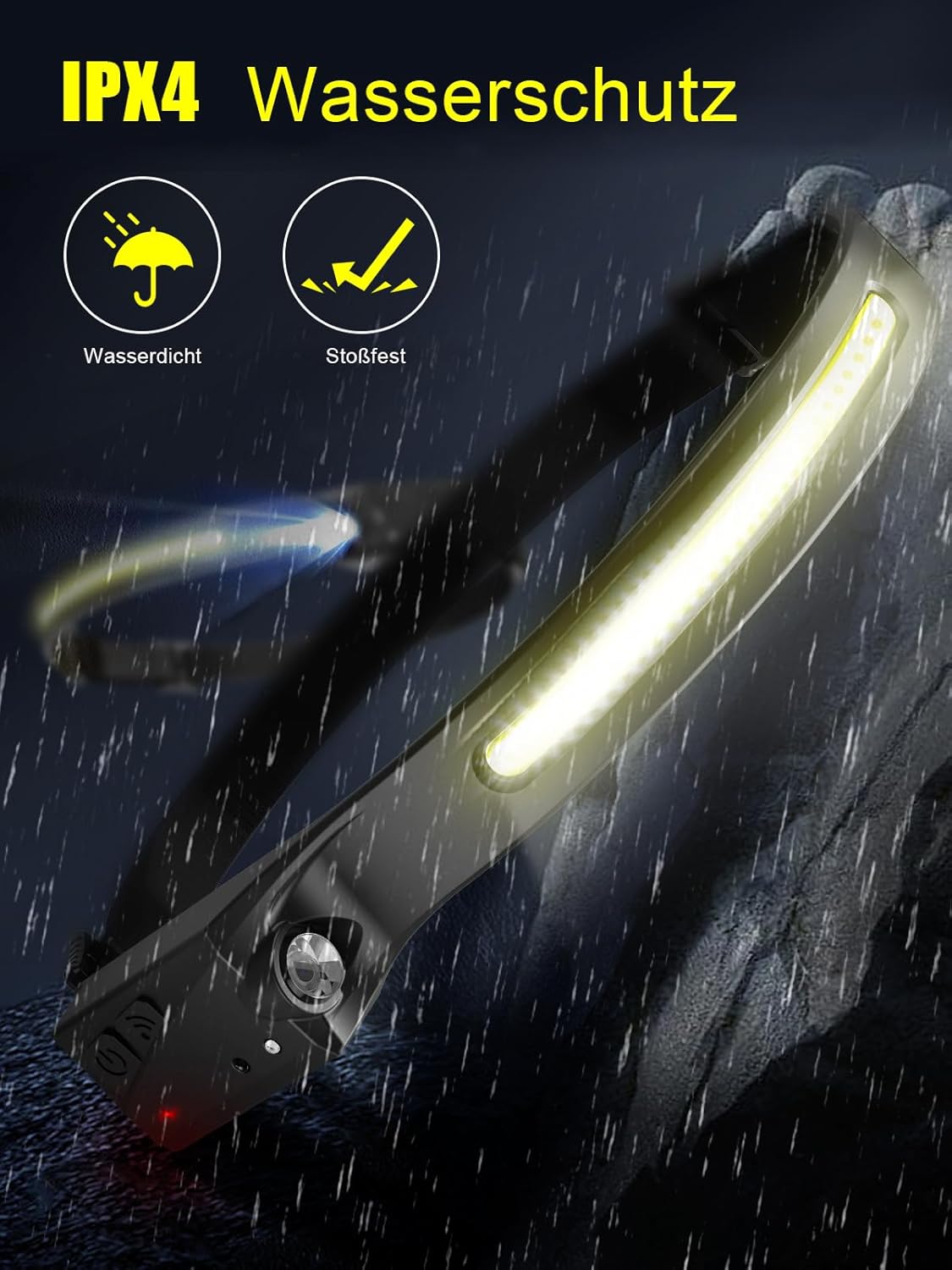 Thumbnail 6 de UNBON Stirnlampe LED Wiederaufladbar 1200mAh