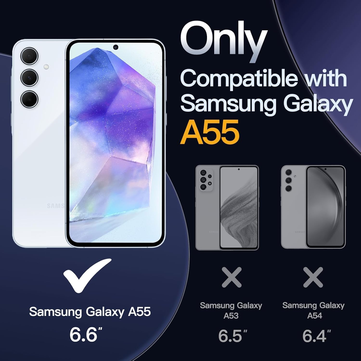 Thumbnail 1 de BOLELAW Case for Samsung Galaxy A55 – PU Leather Flip Cover with Magnetic Closure, Kickstand & 2 Card Slots