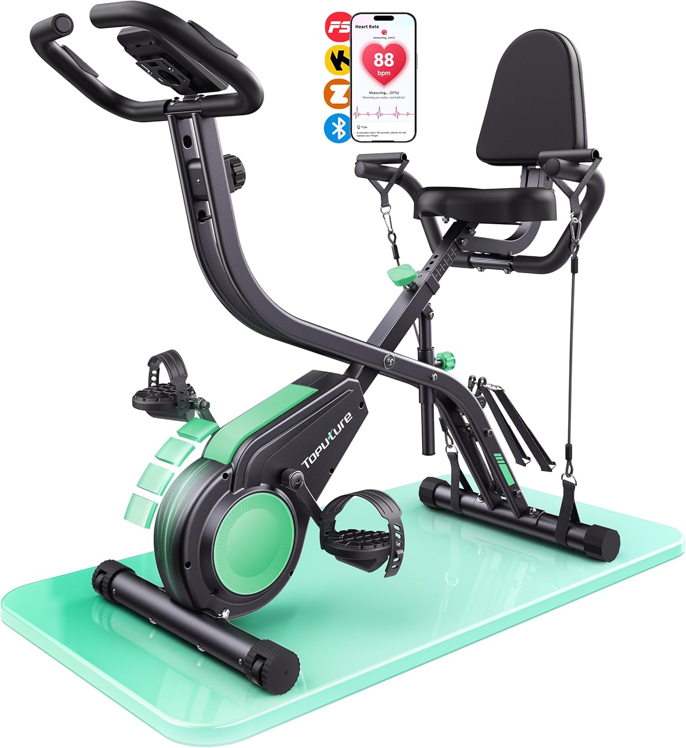 Detalle de Toputure Heimtrainer Klappbar 140 kg
