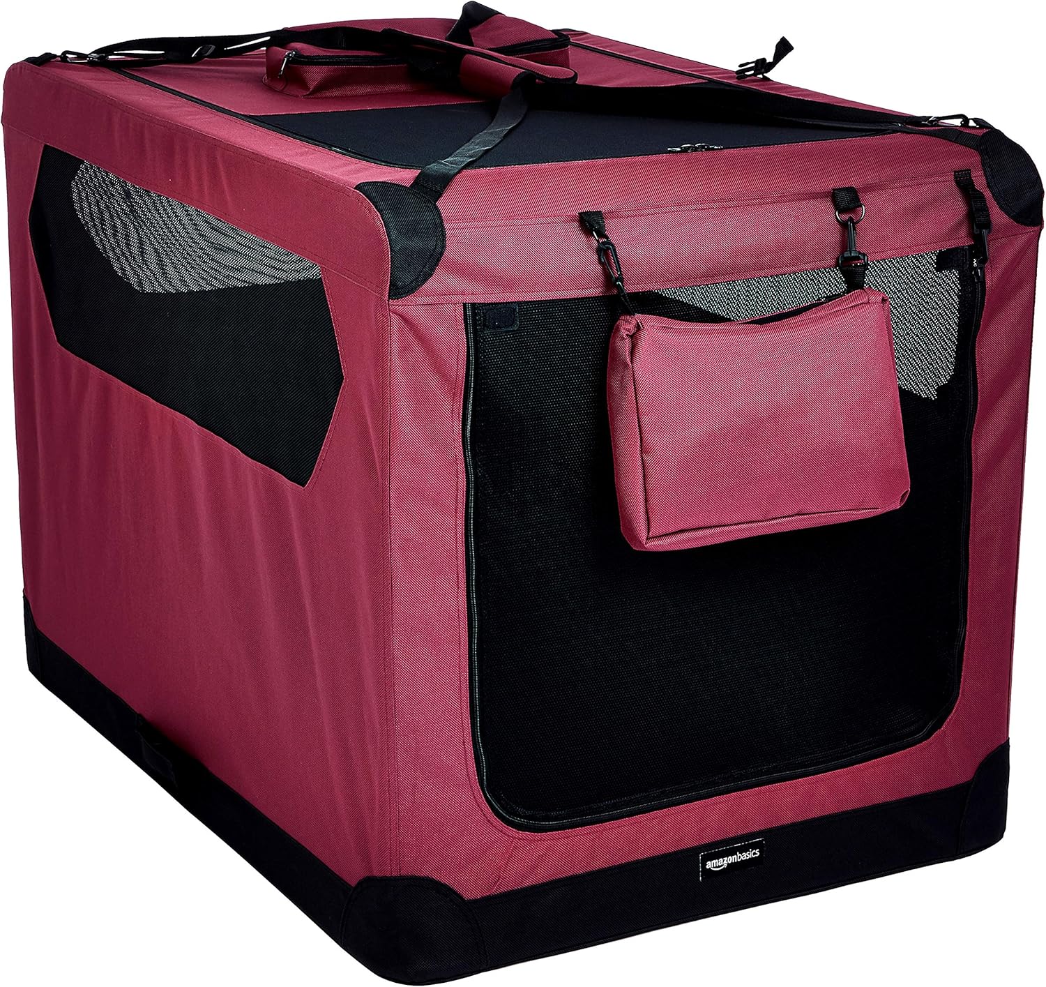 Thumbnail 6 de Amazon Basics Soft-Sided Foldable Pet Carrier (36 x 24 x 24 inches) in Black