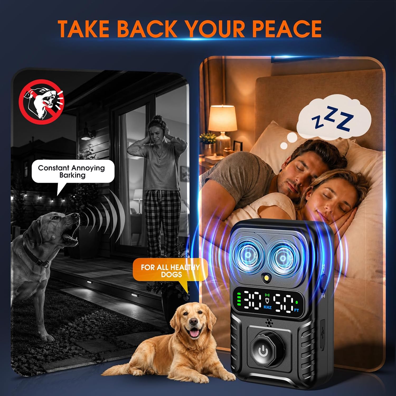 Detalle de CdFXor Dog Bark Deterrent with 1200mAh Battery