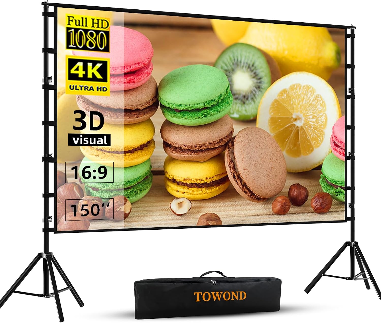 Thumbnail 6 de TOWOND 180 inch projector screen for outdoors
