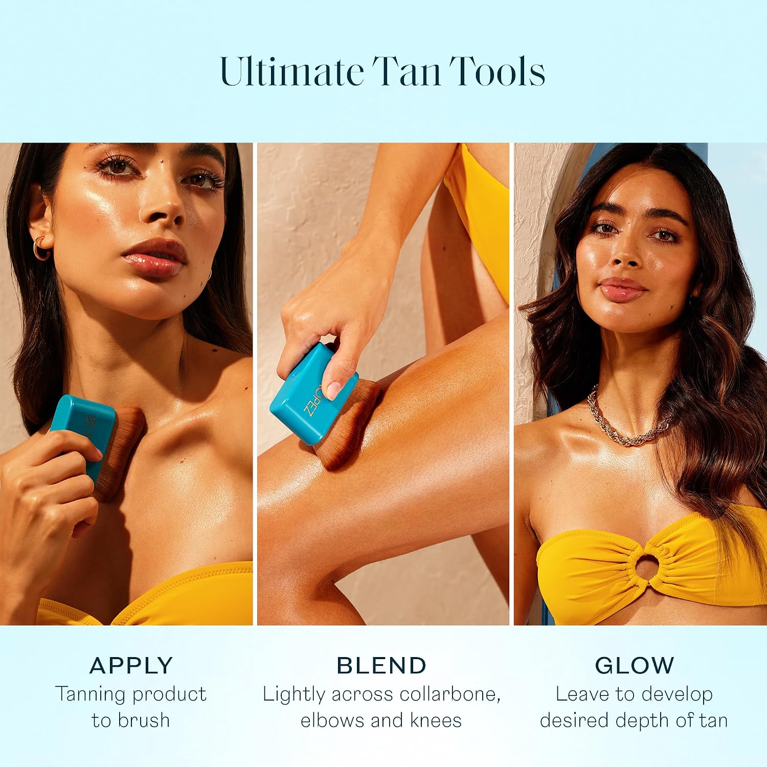 Detalle 2 de St. Tropez Ultimate Tan Body Brush, Curved Vegan Brush with Soft Synthetic Bristles
