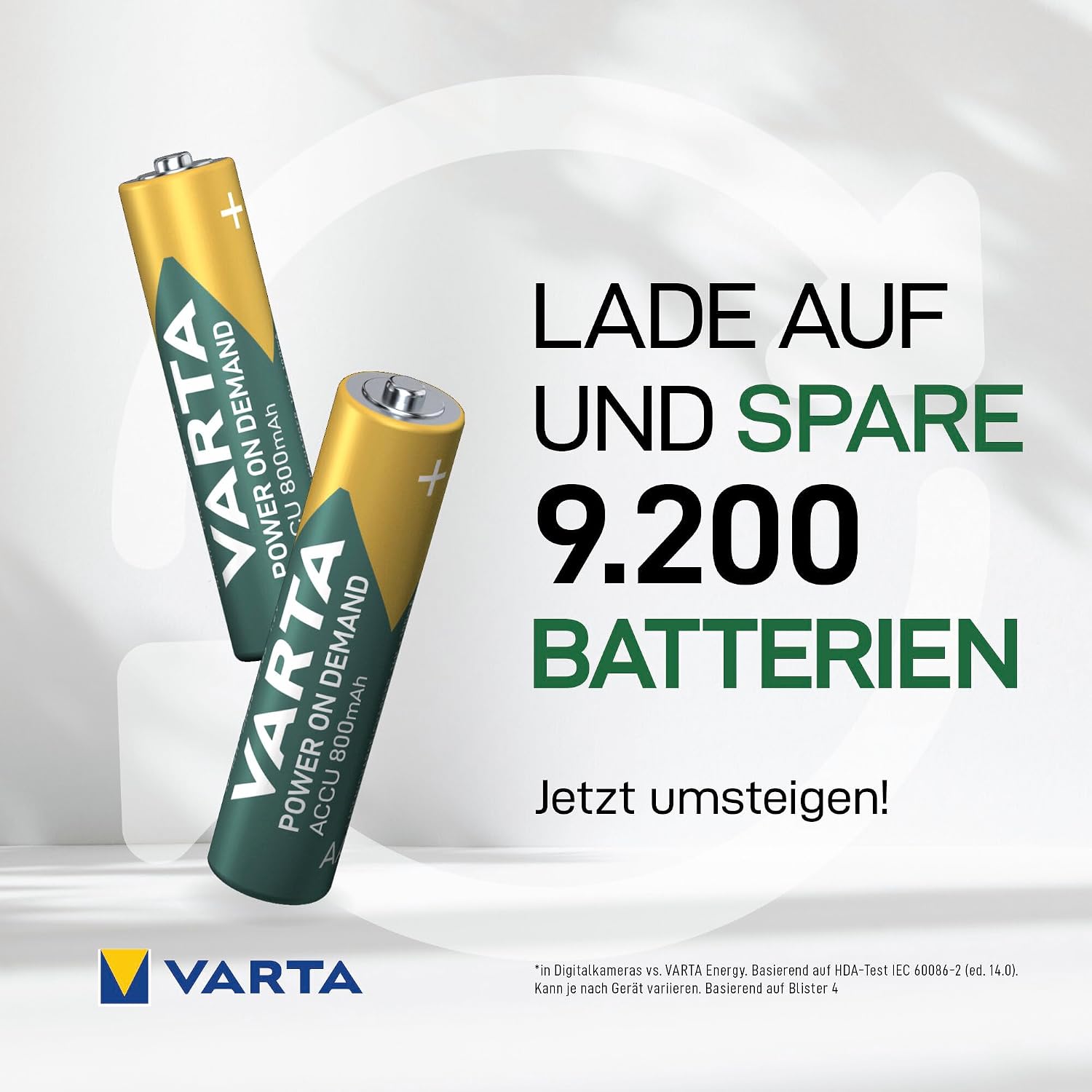 Detalle de VARTA Recharge Accu Power on Demand AAA 800 mAh – 4er-Pack