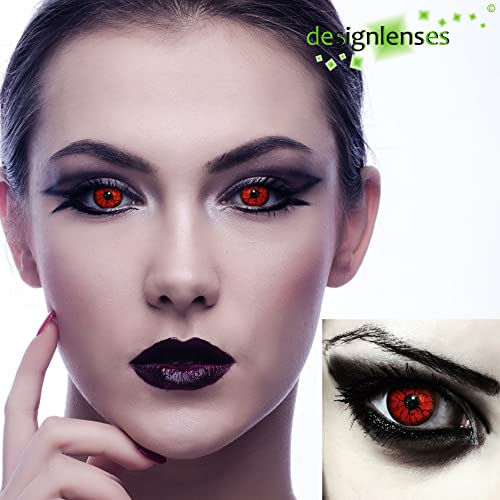 Thumbnail 6 de Designlenses Red Monster, lentillas rojas diarias sin graduación de 14 mm