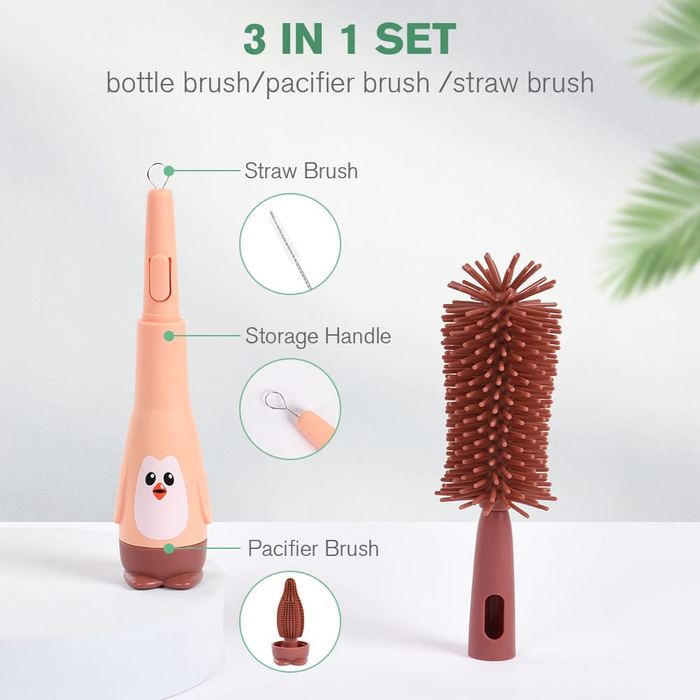 Detalle 2 de Vicloon Baby Flaschenbürste Set 3-in-1