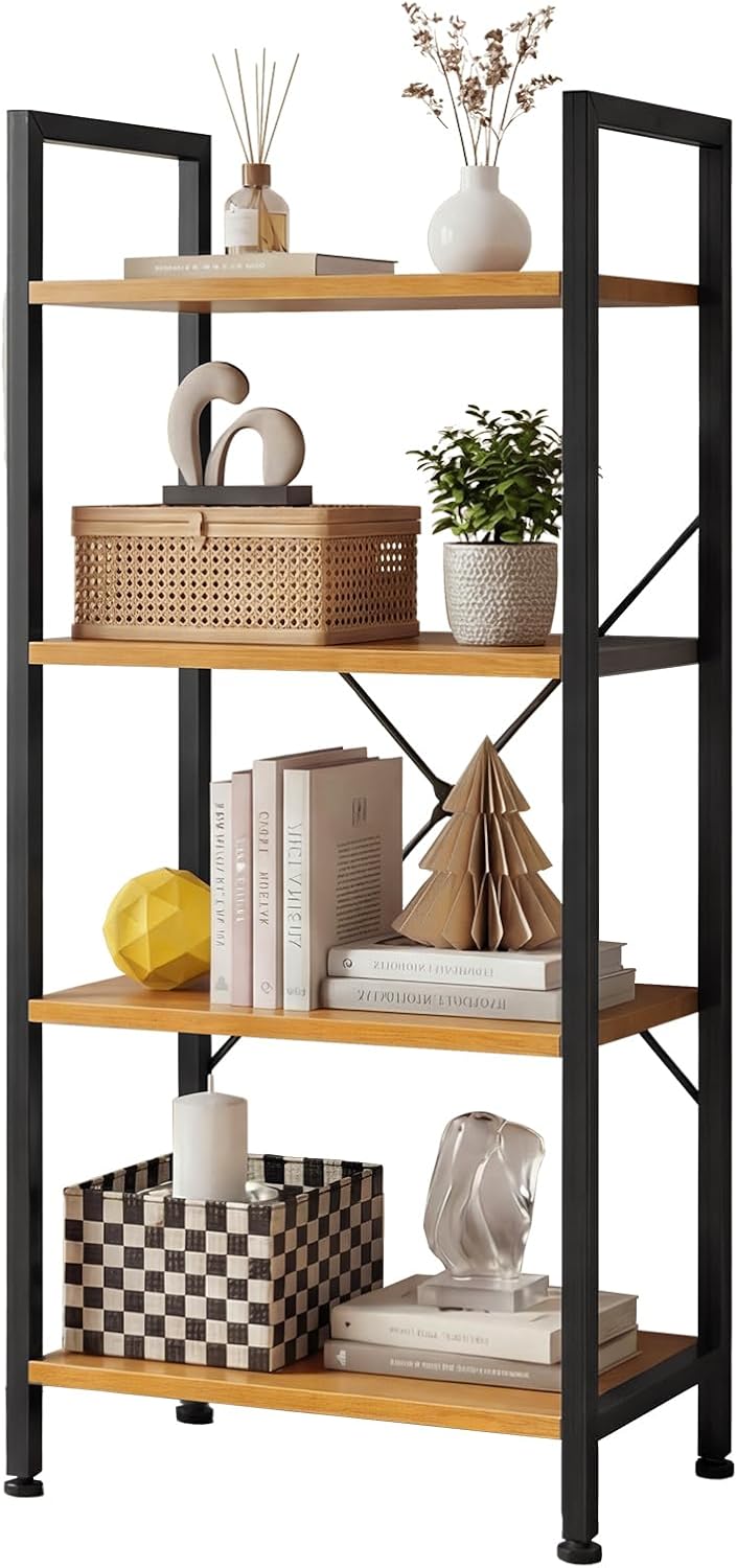 Detalle de Sweetcrispy Bookshelf, 4-Tier