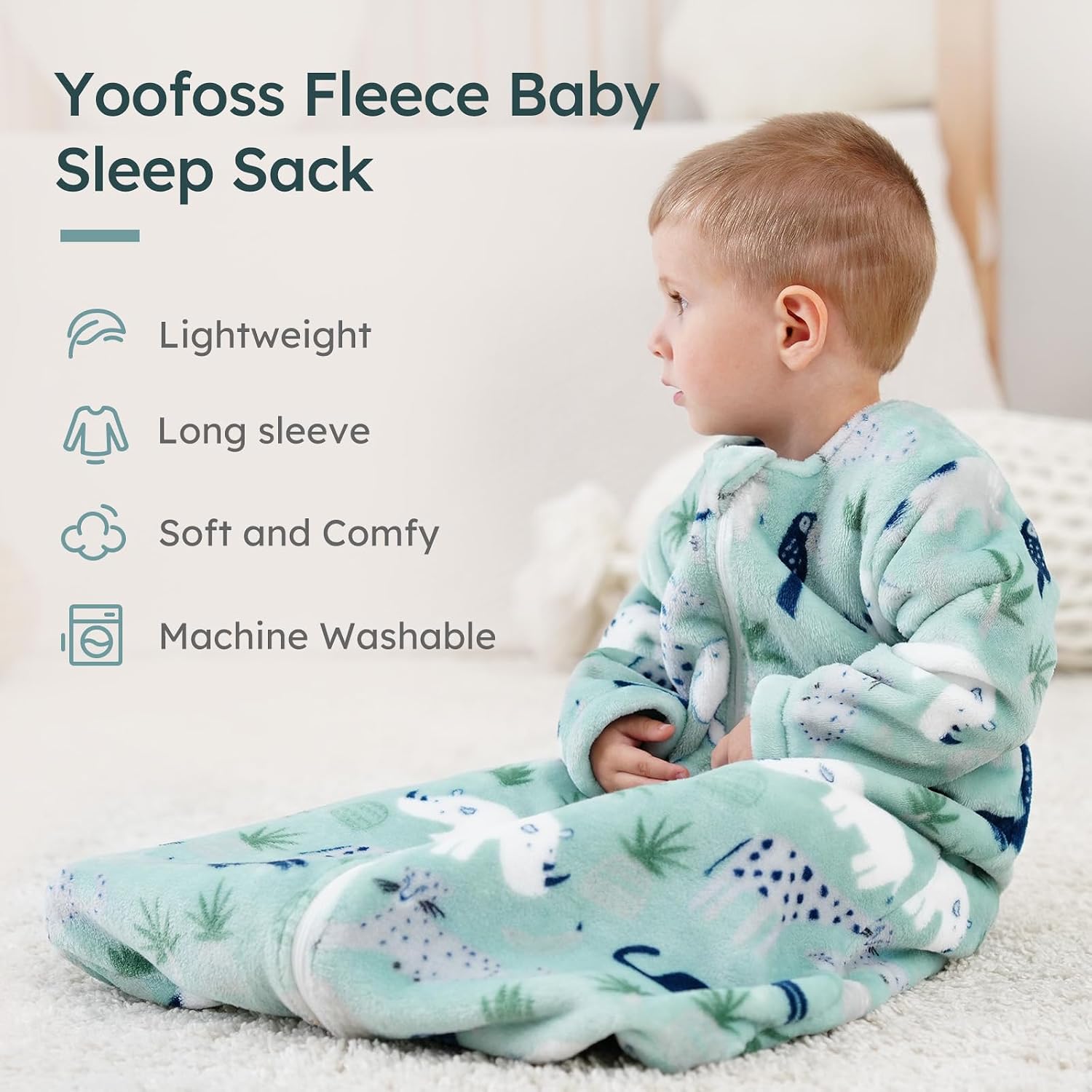 Detalle 2 de Yoofoss Baby Sleep Sack 1.5 TOG