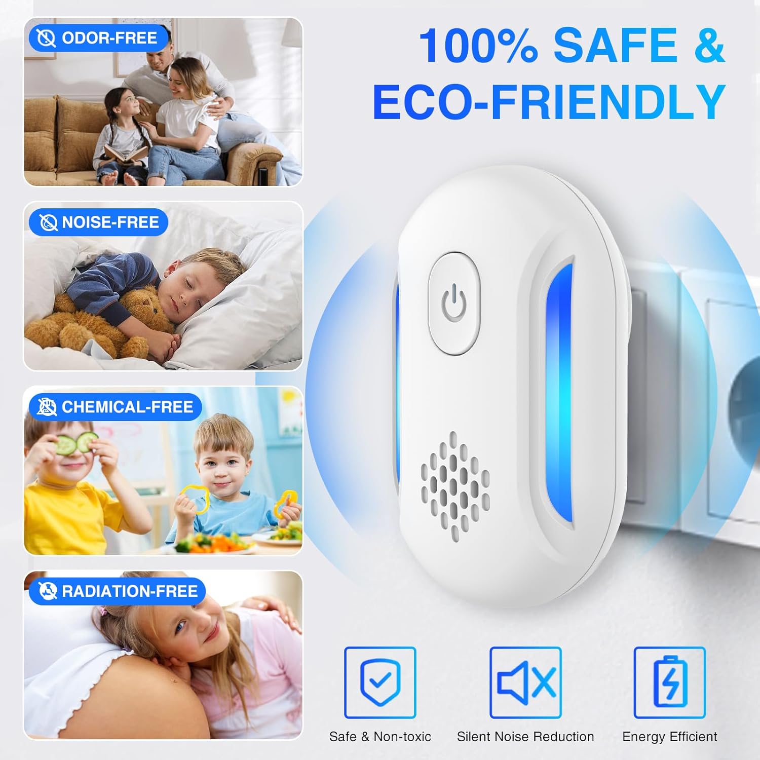 Detalle de Ultrasonic pest repeller 4 pack, 2025