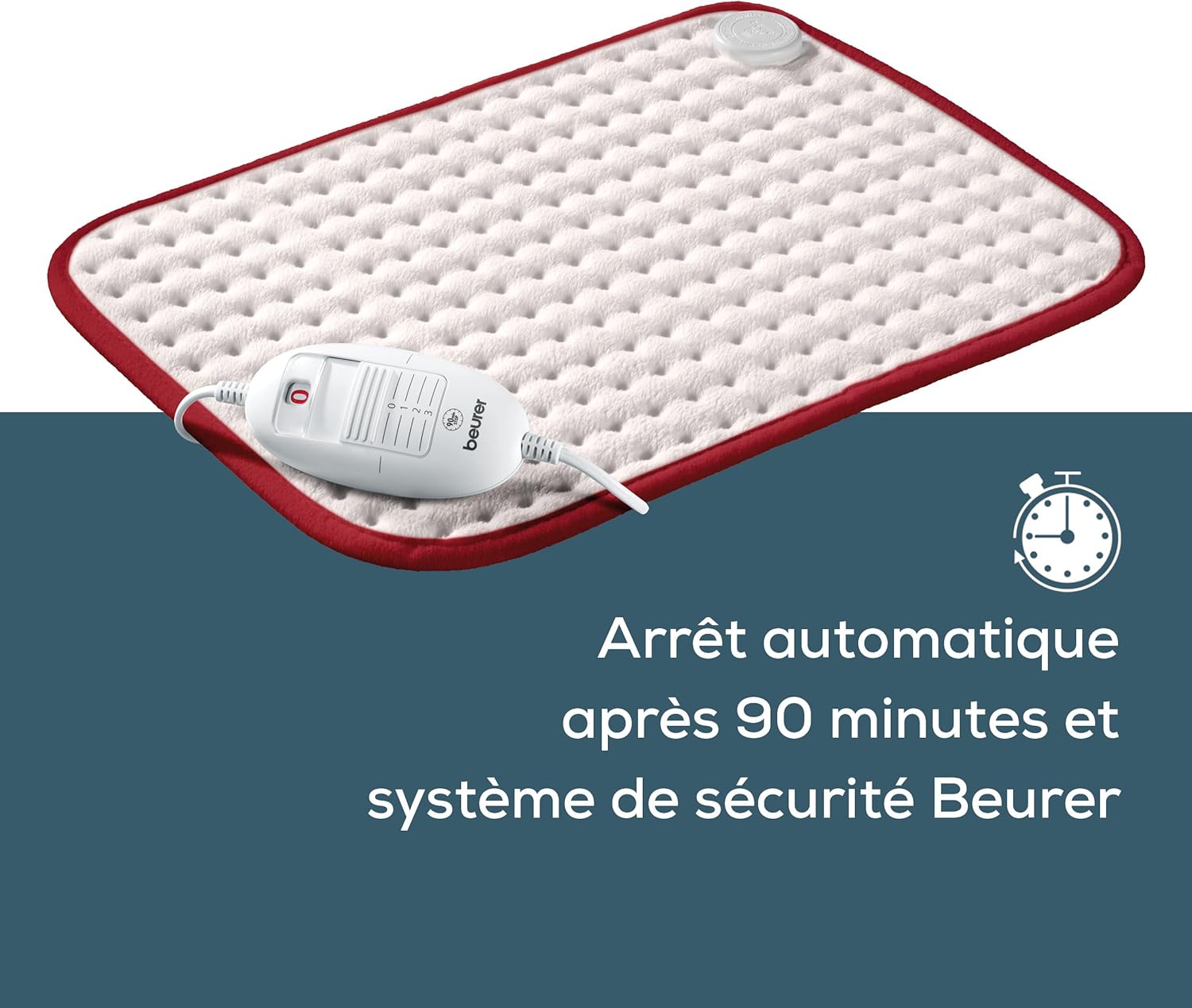 Detalle de Beurer Coussin chauffant HK Comfort — chaleur douce et ajustable, lavable en machine