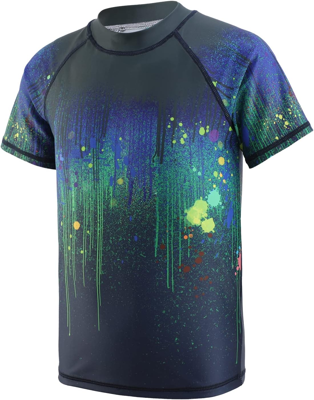 Thumbnail 6 de Aisyee Schwimmshirt Jungen Einteiler Kurzarm – Badeanzug für Kinder 104–164/4–16 Jahre