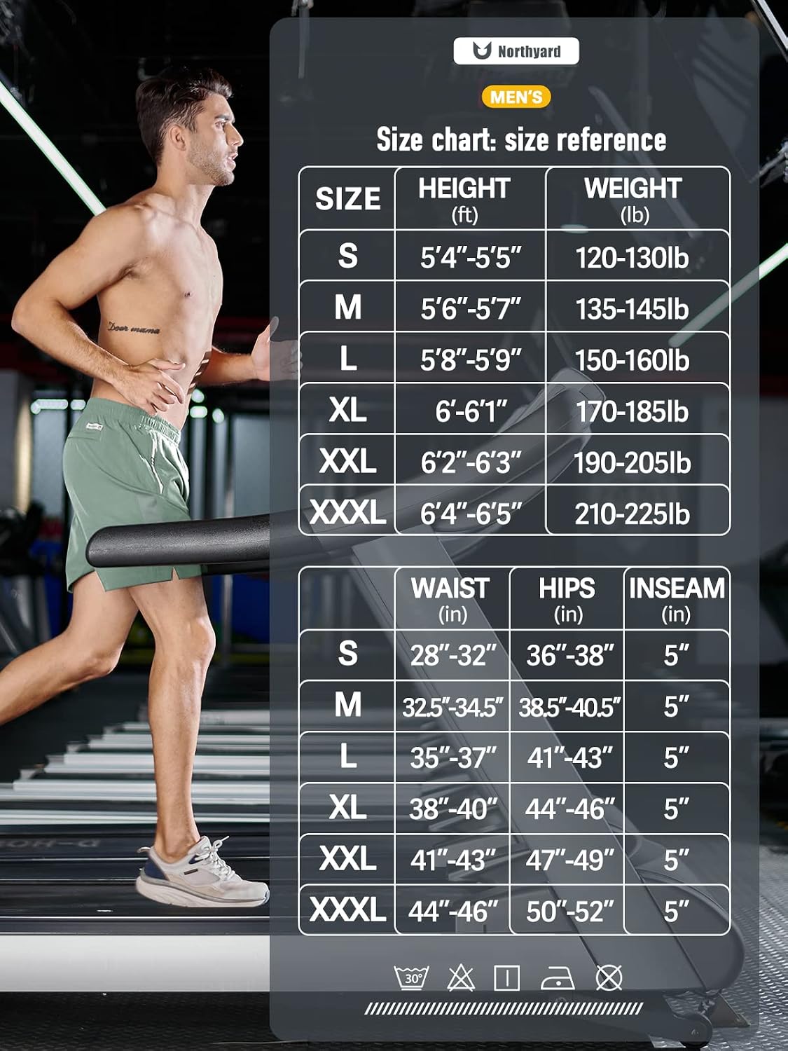 Thumbnail 6 de NORTHYARD Men's Running Shorts 5-Inch Inseam