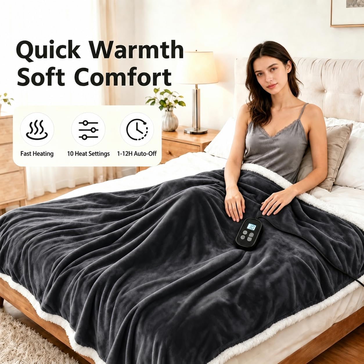 Thumbnail 4 de YUSTAL Electric Heated Blanket 72x84