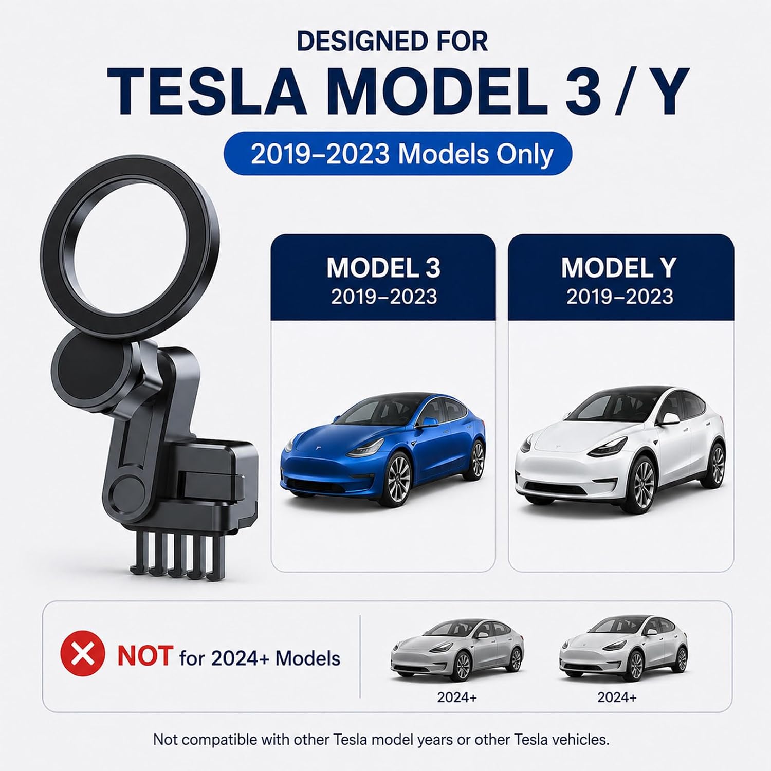 Detalle 2 de Tesla phone mount with N52 magnets