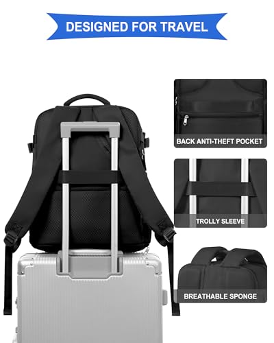 Thumbnail 7 de SZLX zaino da viaggio con apertura a 180°, scomparto scarpe e vano laptop