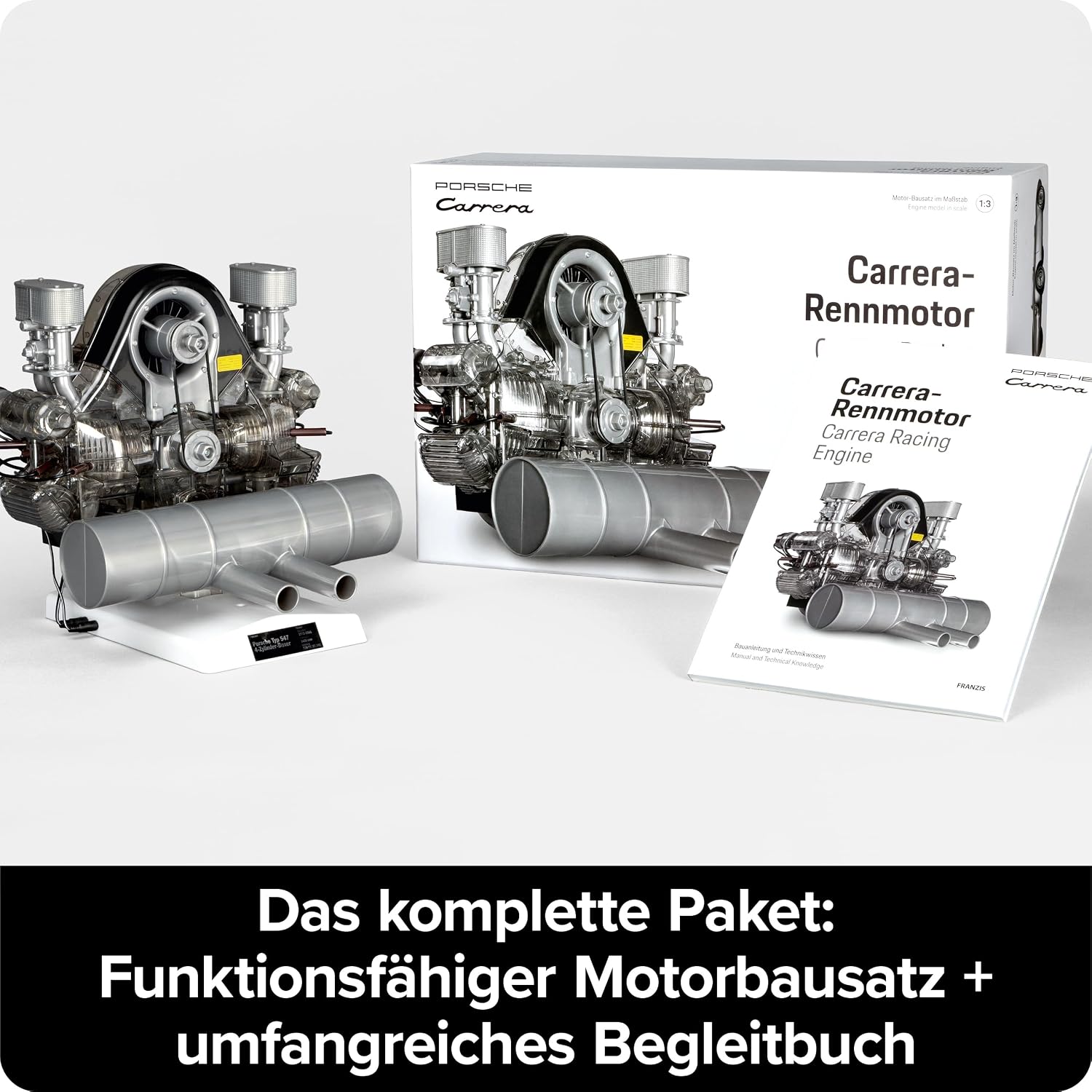 Thumbnail 2 de Franzis Porsche Carrera – funkcjonalny model silnika w skali 1:3, ponad 300 elementów