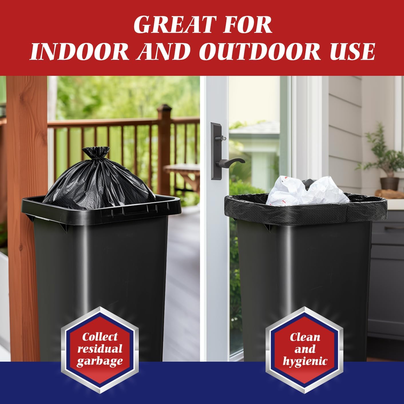 Detalle de Teivio Trash Bags, 55–60 Gallon