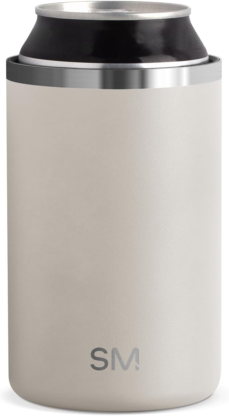 Detalle de Simple Modern Skinny Can Cooler | Cream Leopard 12oz Slim Insulated Tank (Ranger Collection)