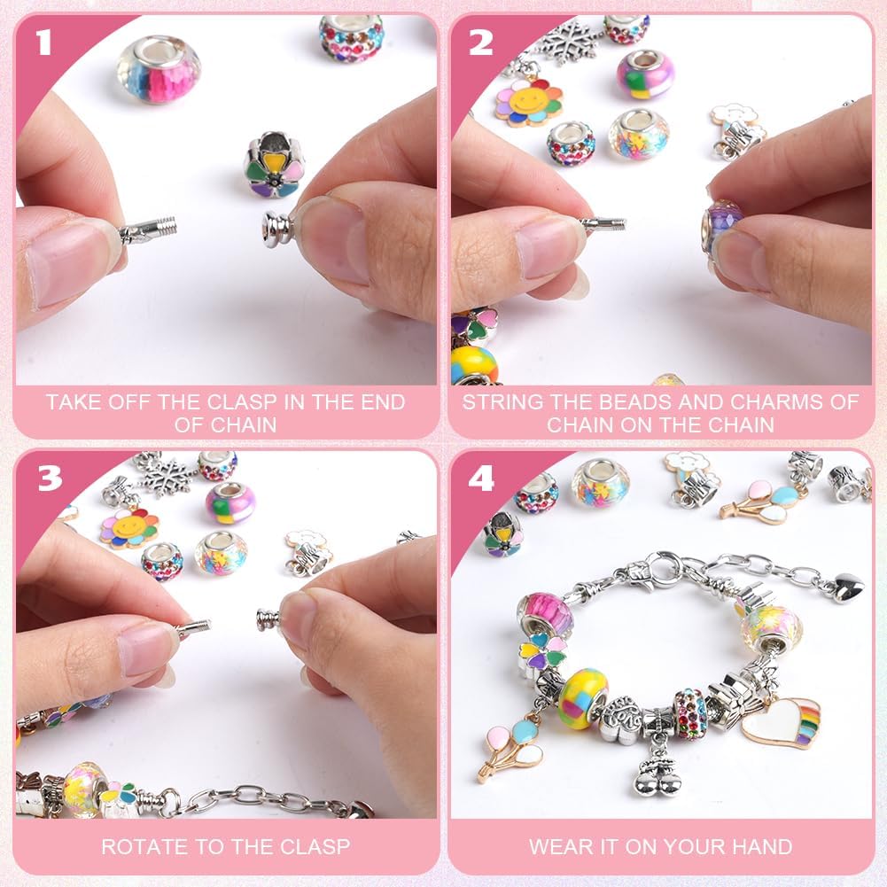 Thumbnail 3 de AUAUY Kit Pulseras para Niñas, 66pcs 🎀 Regalo Navidad