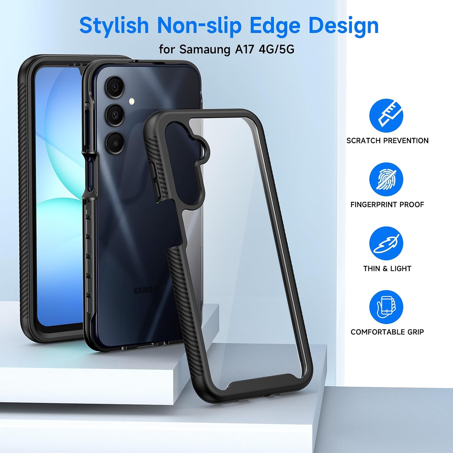 Detalle de seacosmo Galaxy A17 Case 360° protection