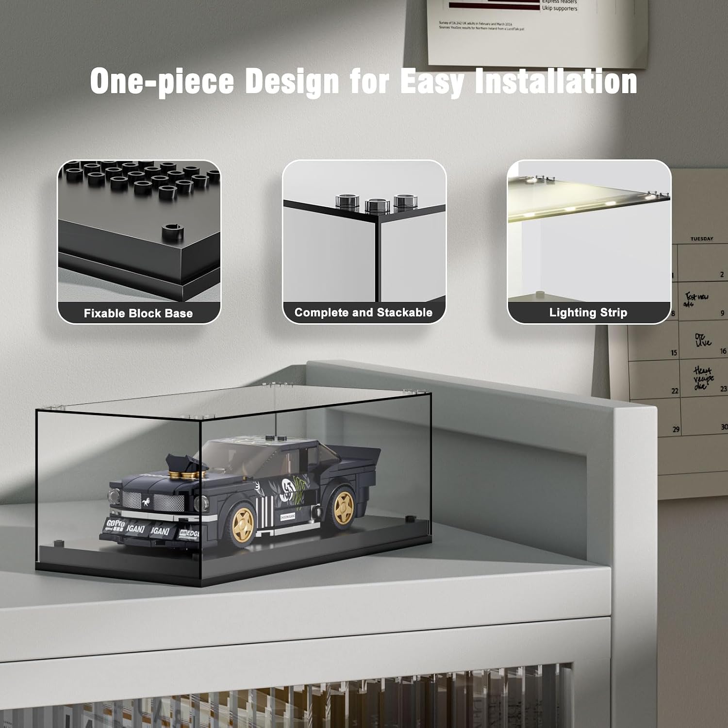 Detalle de Mould King 27000 Acryl Vitrine 19,2×9,5×8,5 cm