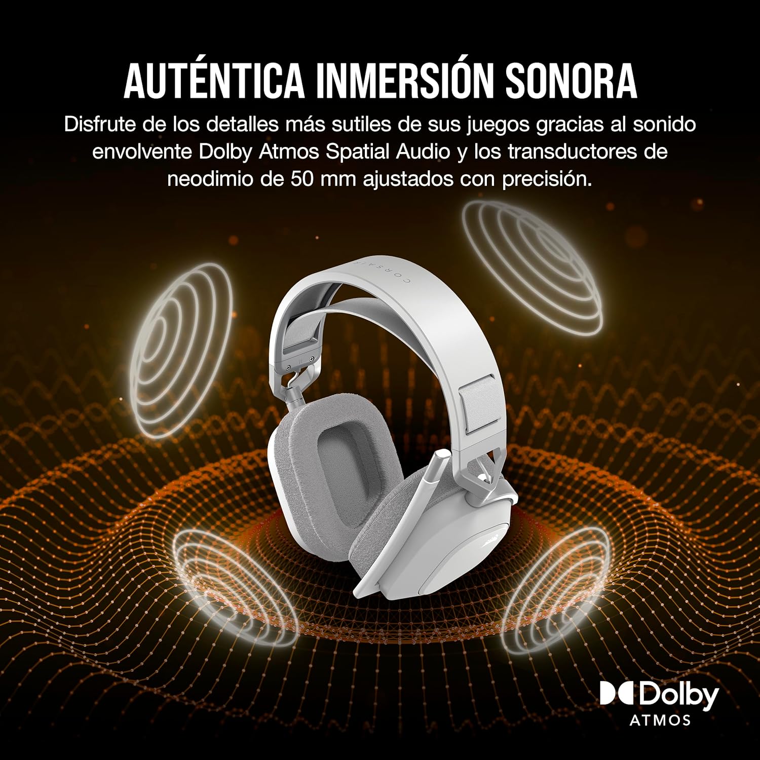 Thumbnail 4 de Corsair HS80 MAX Wireless: Auriculares Gaming Multiplataforma