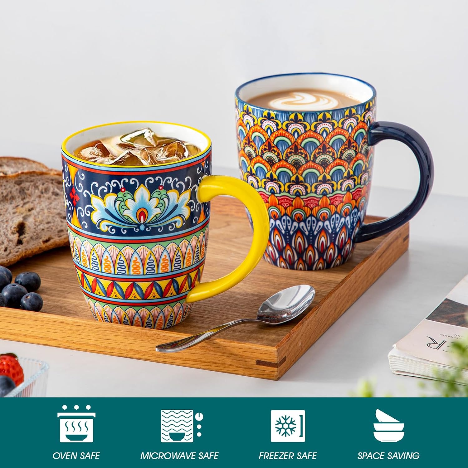 Thumbnail 3 de Vancasso 16 oz Mugs Set of 6