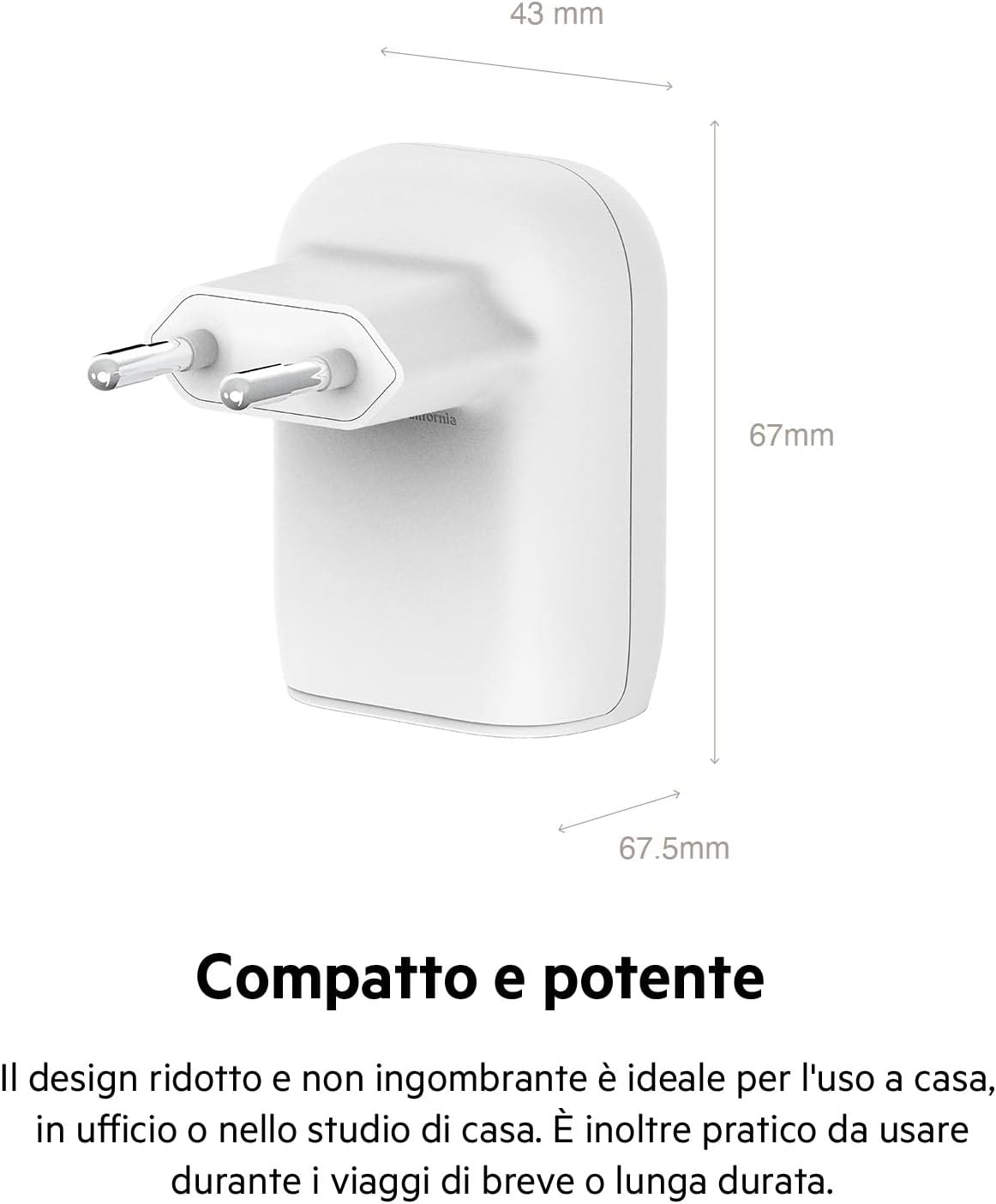 Thumbnail 5 de Belkin Doppio caricabatteria 37 W USB-C PPS