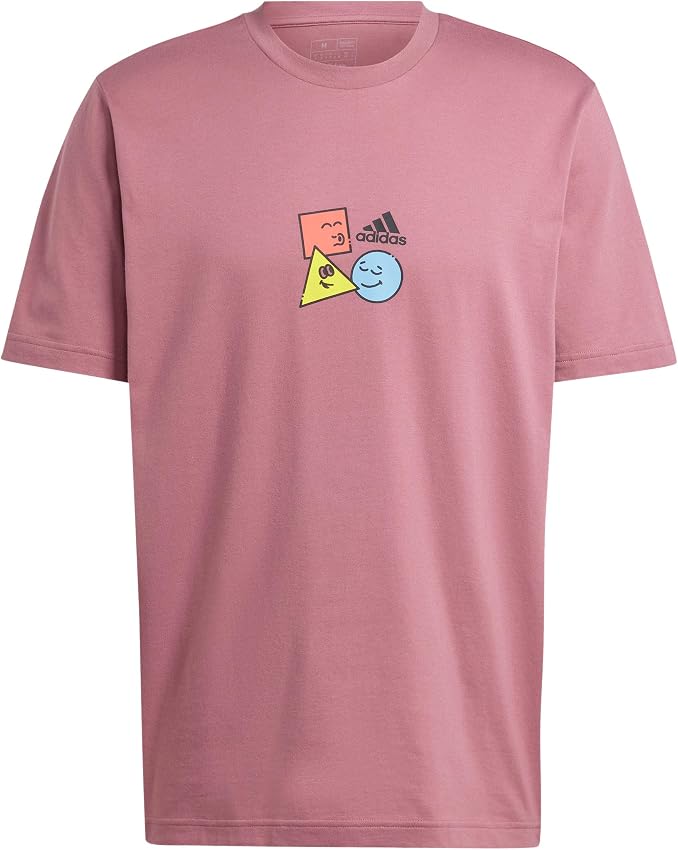 Detalle de Positivity Shapes IY0734 - Camiseta Gráfica de Manga Corta 🌈
