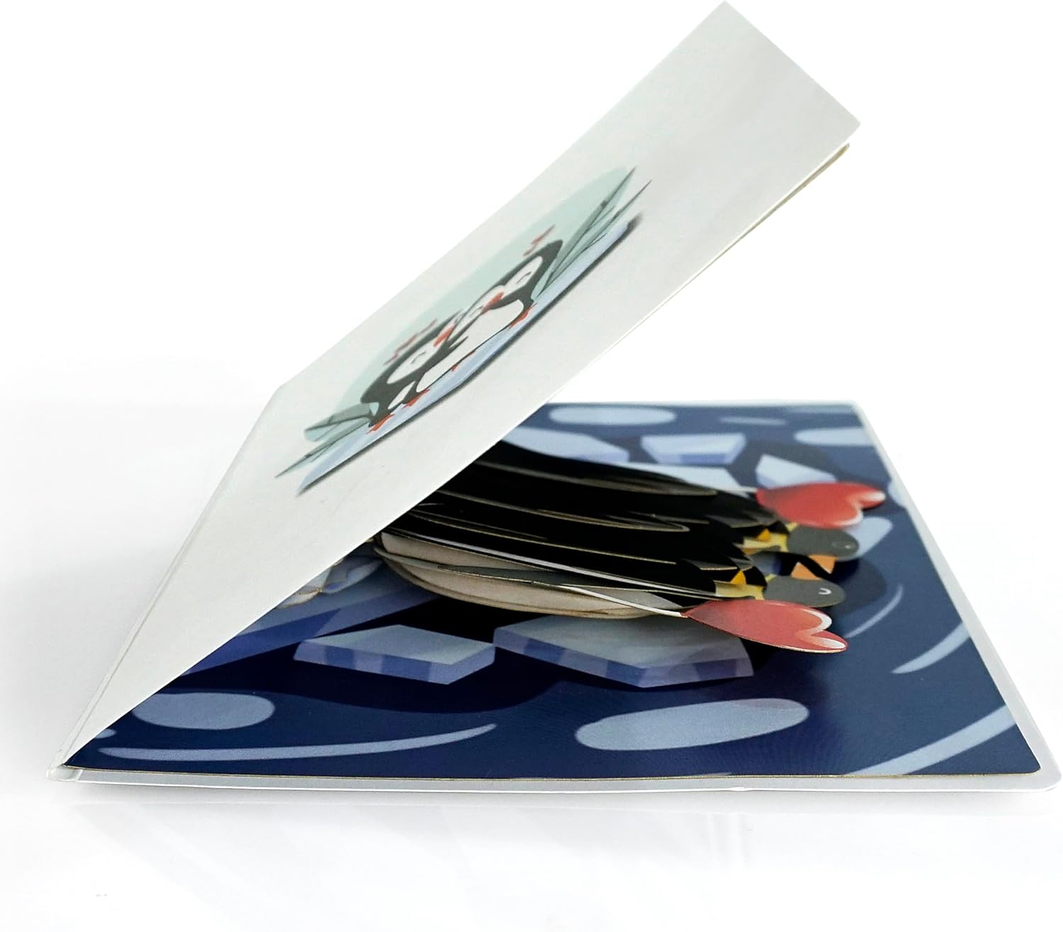 Thumbnail 5 de CUTPOPUP Penguin Couple Pop Up Card 15x15 cm 📷