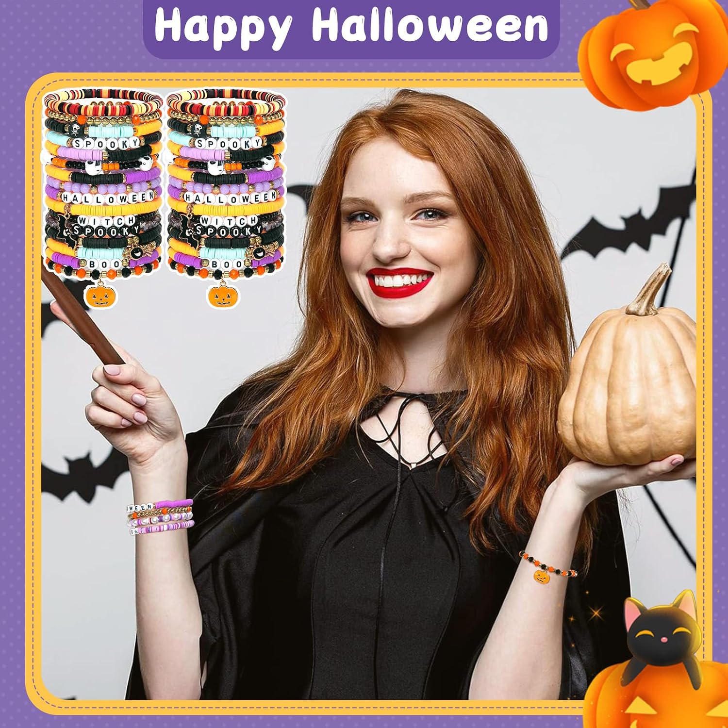 Detalle 2 de Shcsdr Halloween Bracelets 40-Piece Set