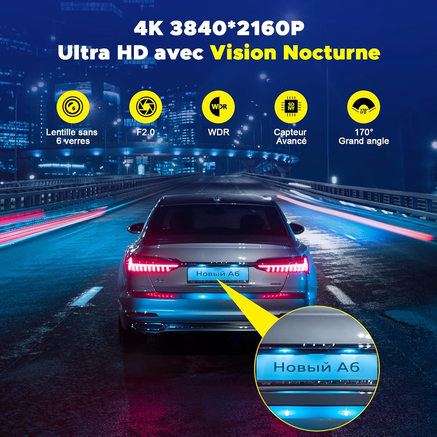 Thumbnail 1 de Volam 4K Dashcam 170°