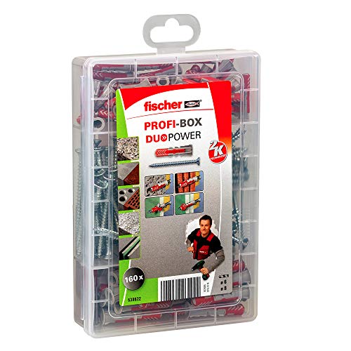 Detalle 2 de fischer Profi-Box DUOPOWER 6x30 y 8x40 mm: kit profesional para fijaciones versátiles