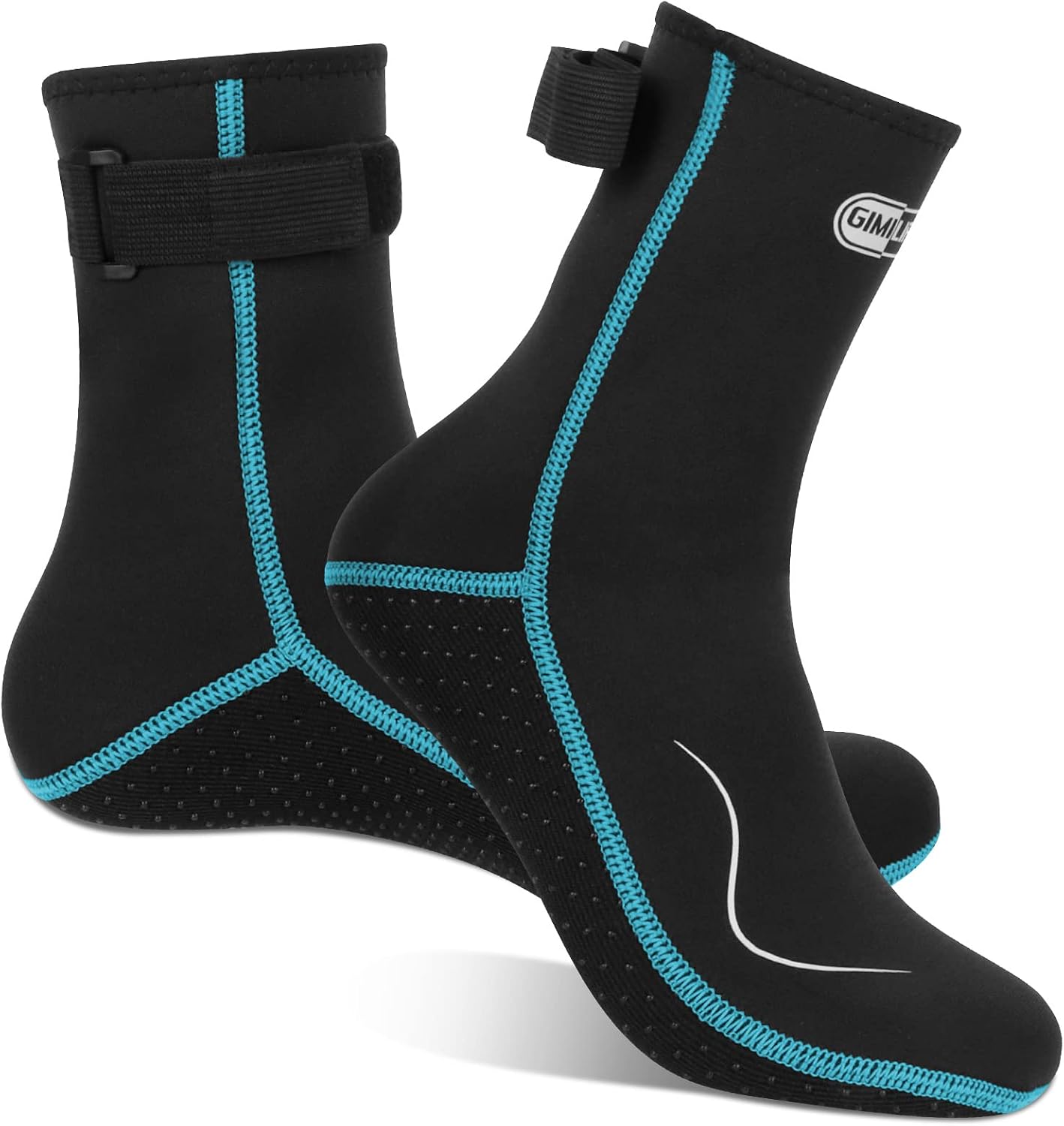 Detalle de Gimilife Neopren-Socken (3 mm) – Wassersocken für Tauchen, Schnorcheln, Schwimmen & mehr