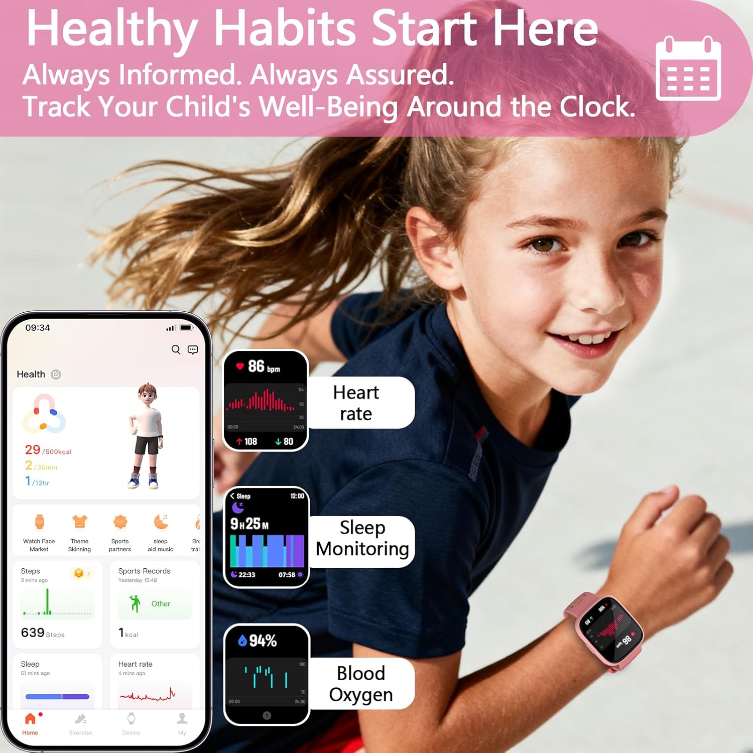 Thumbnail 4 de Enfit Kids Smart Watch 1.83" Touch Screen