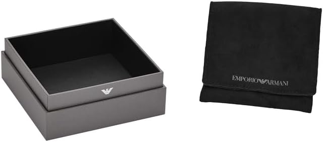 Thumbnail 2 de Emporio Armani Herren-Kettenhalsband aus Edelstahl mit Karabinerverschluss (bicolor)