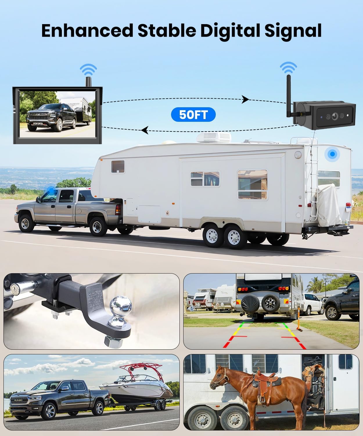 Thumbnail 4 de AUTO VOX Wireless Backup Camera Magnetic: 1080P, 2-Channel, 1-Min Install