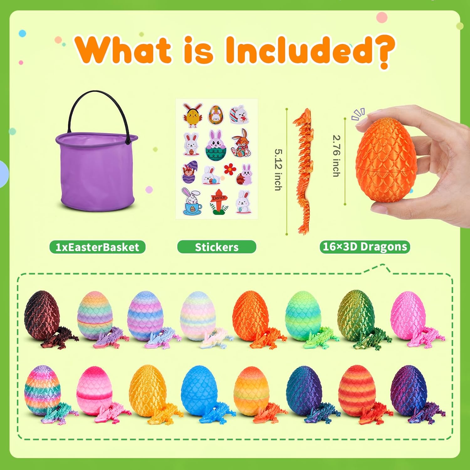 Thumbnail 1 de TBOLINE Dragon Egg Fidget Set, 16 Pack