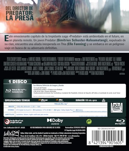 Detalle de Predator: Badlands (Blu-ray) — Divisa Films