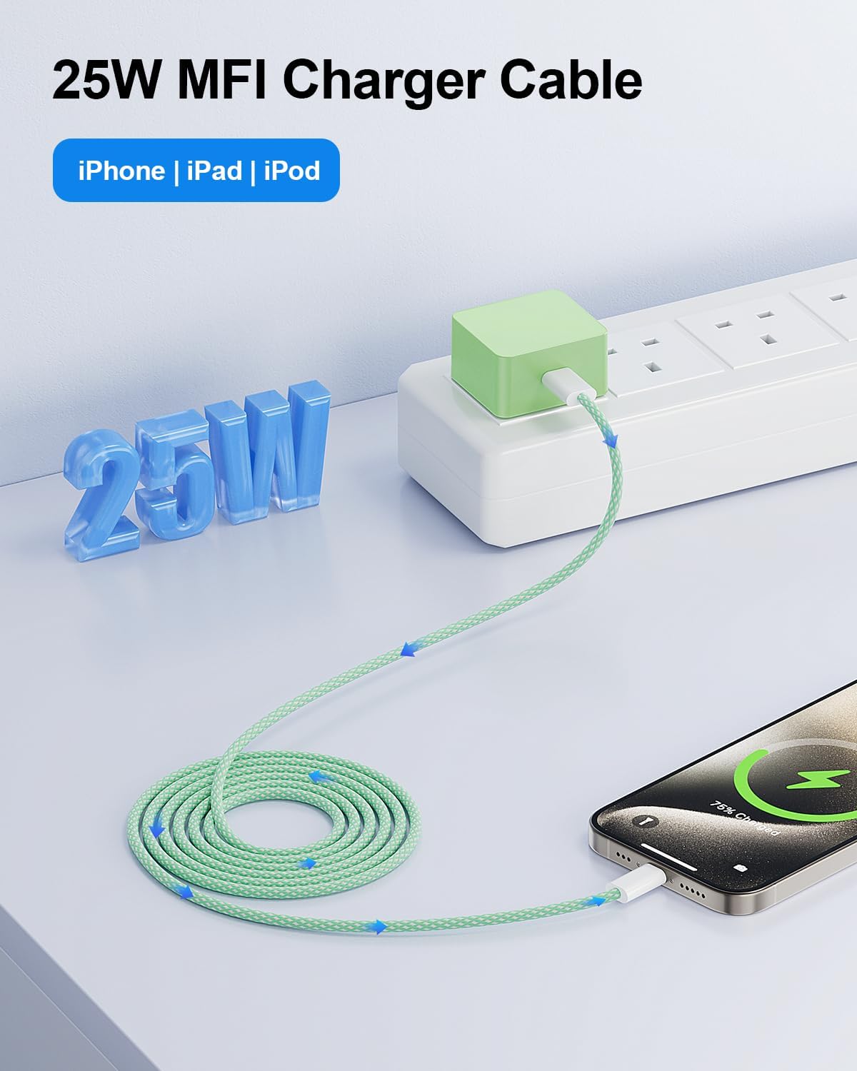 Thumbnail 3 de Fast Charge iPhone 14 13 25W Charger