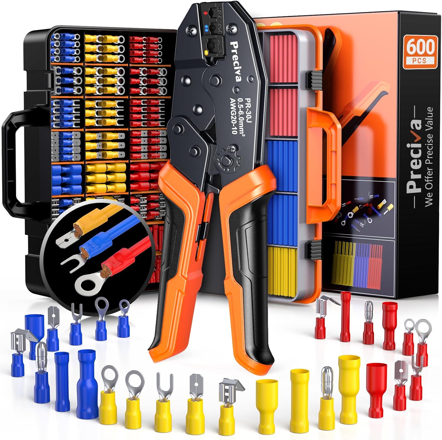 Detalle de Preciva 600-Piece crimping tool set